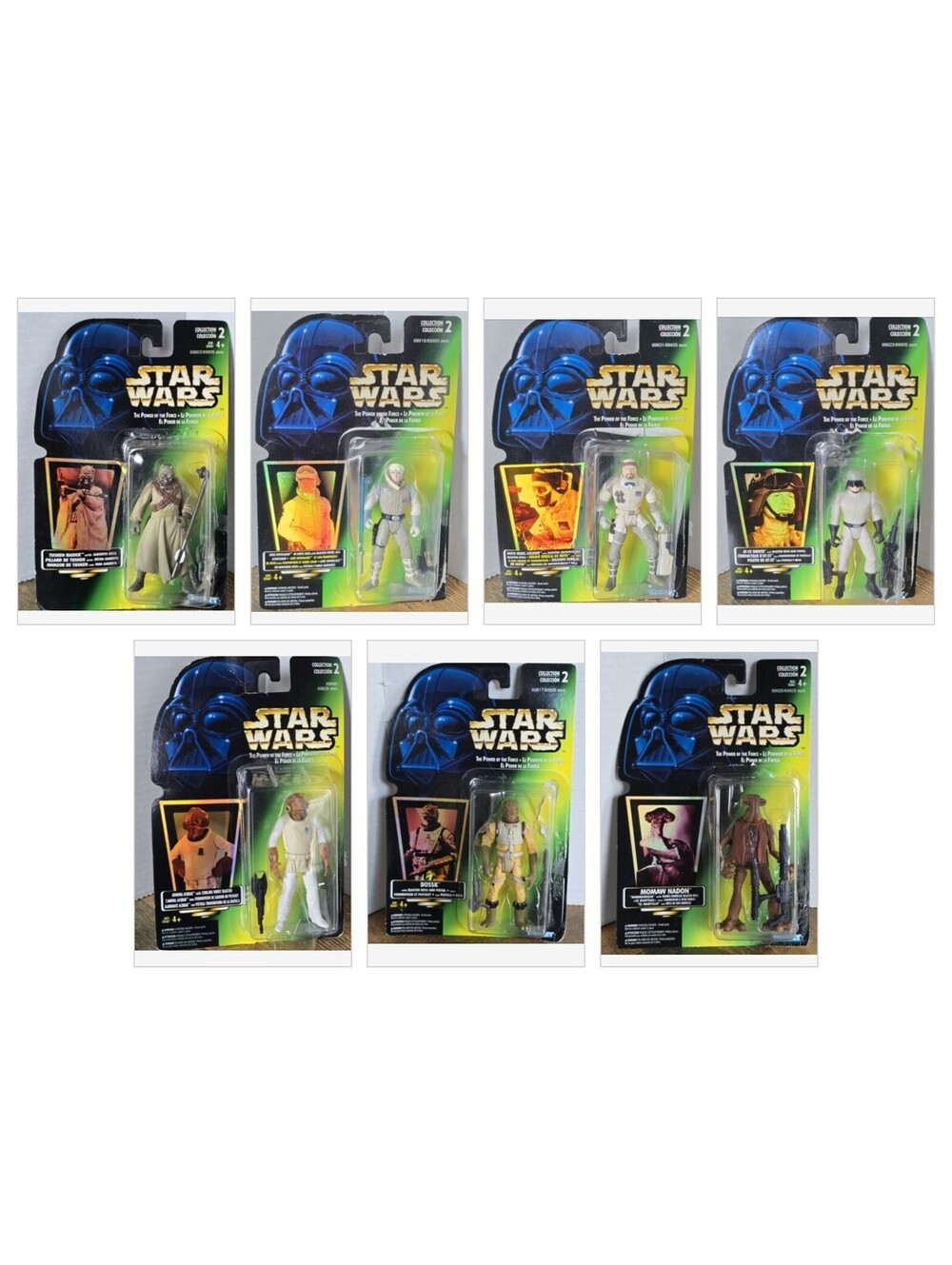 1990's Kenner Star Wars POTF2 Collection 2 Opened Carded Action Figures Lot f 7
